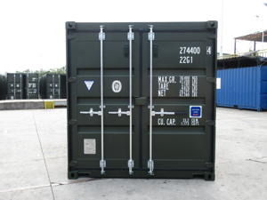 20 DV neue Seecontainer Farbe RAL6007 Flaschengrün Lagercontainer Bild 4