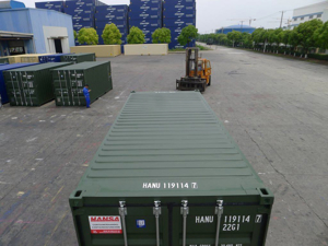 20 DV neue Seecontainer Farbe RAL6007 Flaschengrün Lagercontainer Bild 11