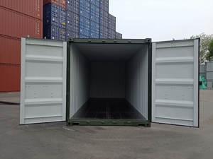 20 DV neue Seecontainer Farbe RAL6007 Flaschengrün Lagercontainer Bild 12