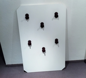 Garderobenelement als Wandplatte mit 6 Hewi-Haken Bild 2