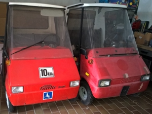 2 Senioren-Elektromobile Graf Carello Duett mit Kabine