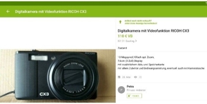 Ricoh Digitalkamera mit Videofunktion CX3 Bild 4
