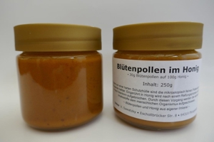 Blütenpollen im Honig