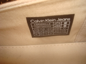 Calvin Klein Jeans - Espadrilles Gr.45 beige - ungetragen Bild 5