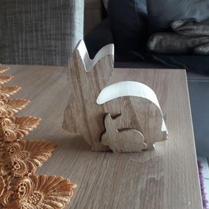 Holz Osterhasen 2in1 EUR 4,-