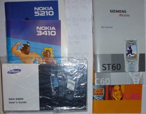 Handy Bedinungsanleitung Nokia Samsung Siemens Bild 2
