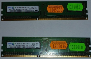 Samsung 2 mal 2GB DDR3 Ram Bild 1