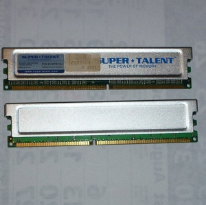 Super Talent 2 mal 1GB DDR400 Bild 4