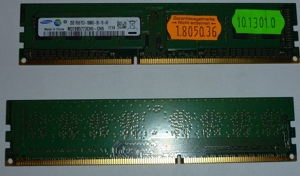 Samsung 2 mal 2GB DDR3 Ram Bild 2