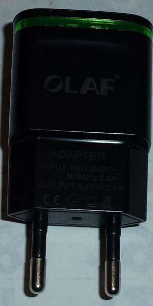 Ladegerät Stecker 2x USB-Port 5V-2A-1A Bild 1