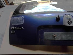Heckklappe Opel Corsa- B, 5-türer, blau, ohne Rost Bild 2