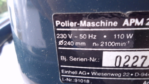 Einhell APM 241 Poliermaschine Bild 3