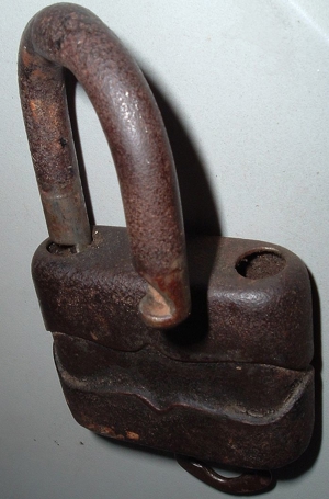 Vorhängeschloss, Schweres Bügelschloss mit Schlüssel, no PayPal Bild 2