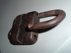 Vorhängeschloss, Schweres Bügelschloss mit Schlüssel, no PayPal Bild 4