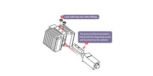 Hotend wechselbare Düse Bambulab für X1 Carbon-P1P 3D Drucker