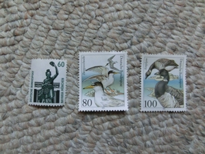 Briefmarken NEU/ Zwergseeschwalbe/Ringelgans/ Bavaria/ in DM Bild 1
