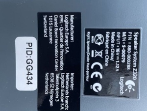 Logitech Speaker System Z320 schwarz Bild 4