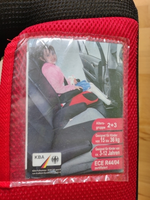 Auto Kindersitzerhöhung ECE R44/04 Bild 4