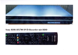 Sony RDR-HX780 DVD Recorder 160GB HDD Festplatten Player