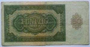 Banknote Geldschein SBZ 50 Deutsche Mark Berlin 1948 Bild 2