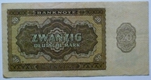 Banknote Geldschein SBZ 20 Deutsche Mark Berlin 1948 Bild 2