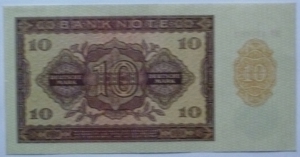 Banknote Geldschein DDR 10 Deutsche Mark Berlin 1955 Bild 2