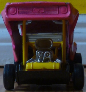 Matchbox Speed Kings Gulper Mustang Dragster Lesney 1972 pink Bild 3