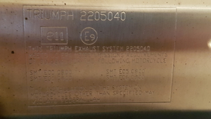 Auspuff Triumph Tiger xcx - original Bild 4 Auspuff Triumph Tiger xcx - original Bild 4
