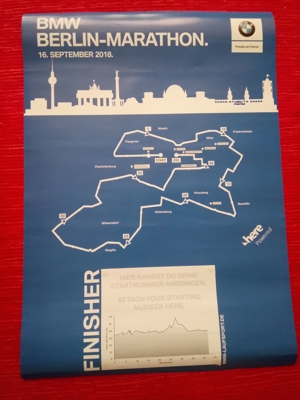 Berlin BMW Marathon-Finisher Poster 2018