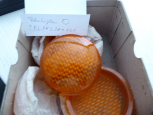 Hella 9EL082281021,9EL082281-021,Blinkerglas rund orange