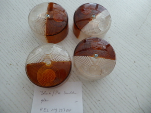 Hella 9EL119397001 Blinkleuchte & Positionsleuchtenglas rund, gelb-weiss