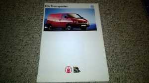 VW Transporter T4 Prospekt August 1992 inkl. eingelegter Blätter und Sonderdruck Bild 1