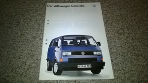 VW T3 Multivan Prospekt Juli 1989 Bild 1