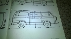VW T3 Transporter Prospekt - leider z.T. mit Kinder-Kritzeleien Bild 4