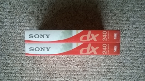 Sony VHS Kassette dx240 Doppelpack, OVP, eingeschweißt Bild 2
