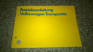 VW Bus T3 Betriebsanleitung Bild 1