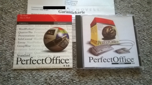 Für Sammler: Novell PerfectOffice 3.0 CD + Lizenzkarte (WordPerfect, QuattroPro, Presentations, ...)