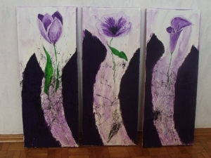 Bild "3 teilige Callas"