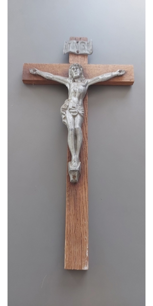 Altes Kreuz, Kruzifix, Holzkreuz Länge 41 cm Bild 1