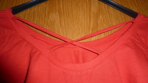 T-Shirt rot, Figur betonend, 95% Viskose 5% Elasthan, NEU, Gr.36 Bild 2