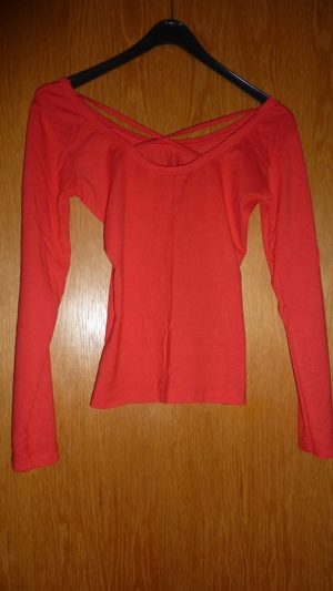 T-Shirt rot, Figur betonend, 95% Viskose 5% Elasthan, NEU, Gr.36 Bild 3
