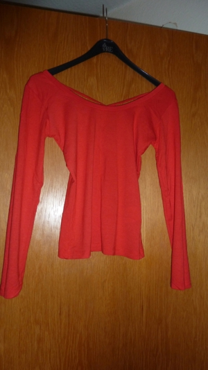 T-Shirt rot, Figur betonend, 95% Viskose 5% Elasthan, NEU, Gr.36 Bild 1