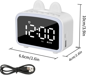 Digitaler Wecker USB Ladeanschluss NEU Bild 2
