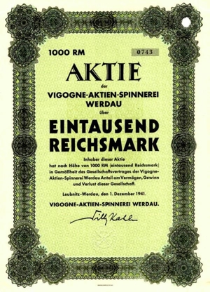 20 Historische Wertpapiere Dt. Reich Aktien 1906-1943 Bild 19
