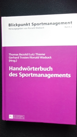 HANDWÖRTERBUCH DES SPORTMANAGEMENTS