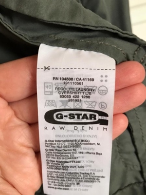 G-Star RAW Jacke Gr. M Recolite Laundry Overshirt 1 L/S grau-grün Bild 9