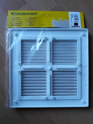 Lüftungsgitter 20x20 Durchlassgitter Insektenschutz Kunststoffgitter mit Insektennetzt 1 Stück Bild 3