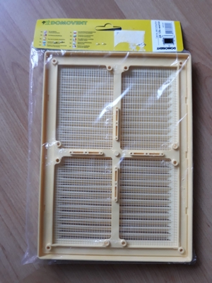 Lüftungsgitter 18x25 mmDurchlassgitter Insektenschutz Kunststoffgitter mit Netz Gelb 2 Stück Bild 3