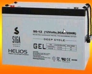 90Ah 12V Helios Blei GEL -Deep Cycle- Akku Solar PV 1080Wh