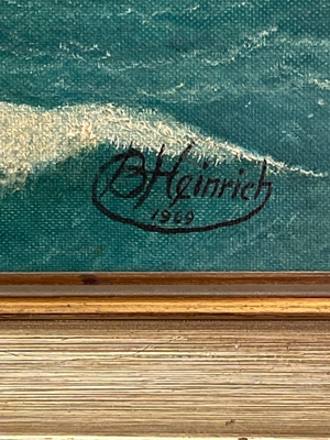 Ölgemälde - Dreimast/Frachtsegelschiff Bild 2